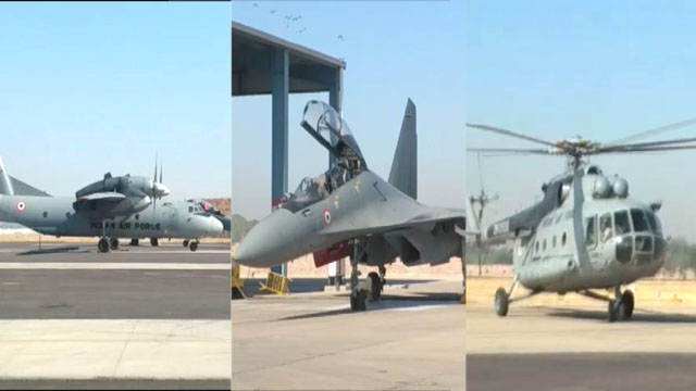 भारत-रूस वायुसेना का जोधपुर में चल रहा संयुक्त युद्धाभ्यास