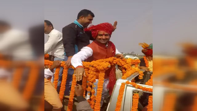 रामपुर पहुंचे BJP नवनिर्वाचित विधायक विक्रम सिंह