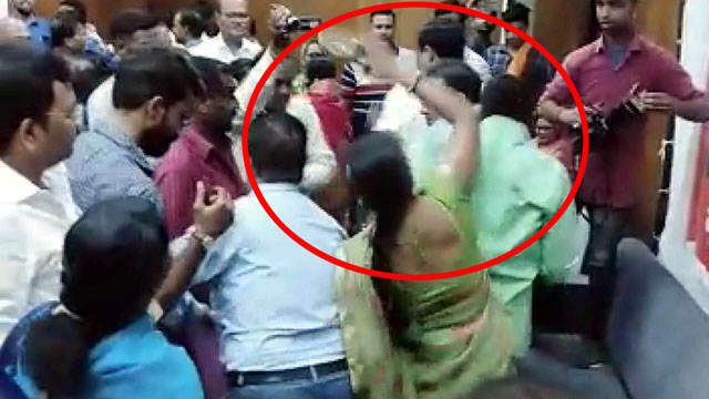 Women Beaten party leader