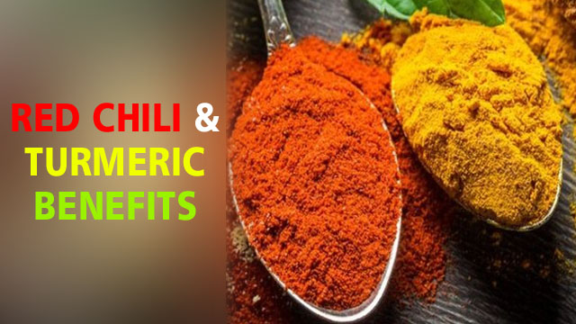 RED CHILI and TURMERIC