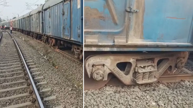 Goods Train derailed