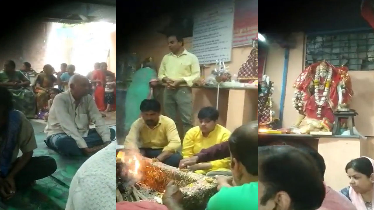 Exclusive Video from indore baleshwar temple just before accident