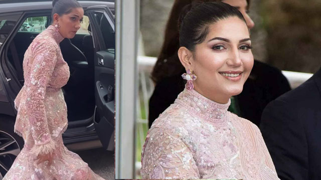 Sapna Choudhary 30 kg Gown in Cannes: 30 किलो का गाउन पहनने पर ट्रोल हुईं सपना चौधरी